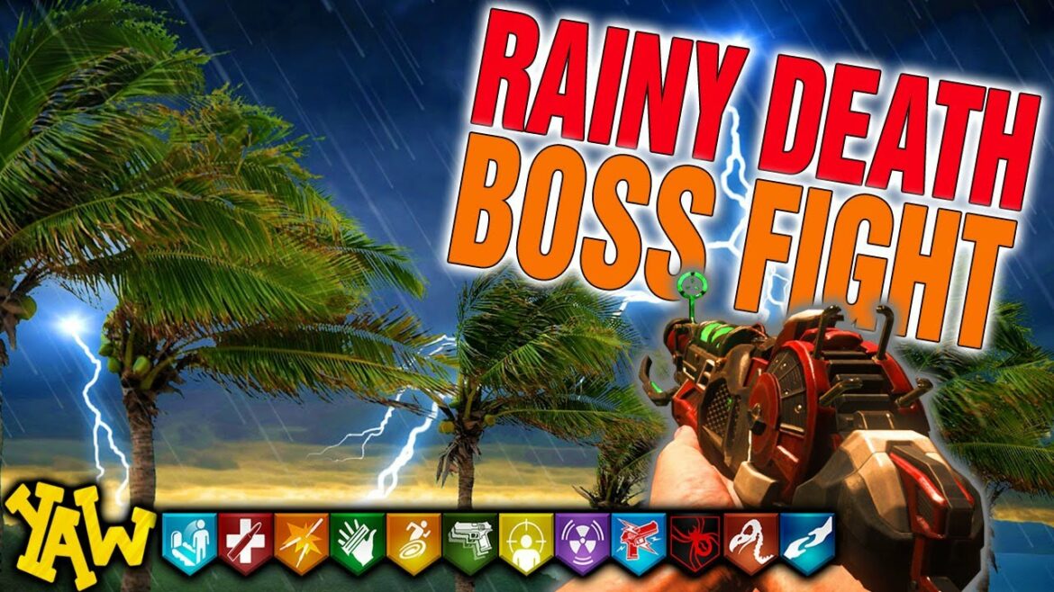 RAINY DEATH…FULL EASTER EGG WITH BOSS FIGHT (Call of Duty Zombies Gameplay)