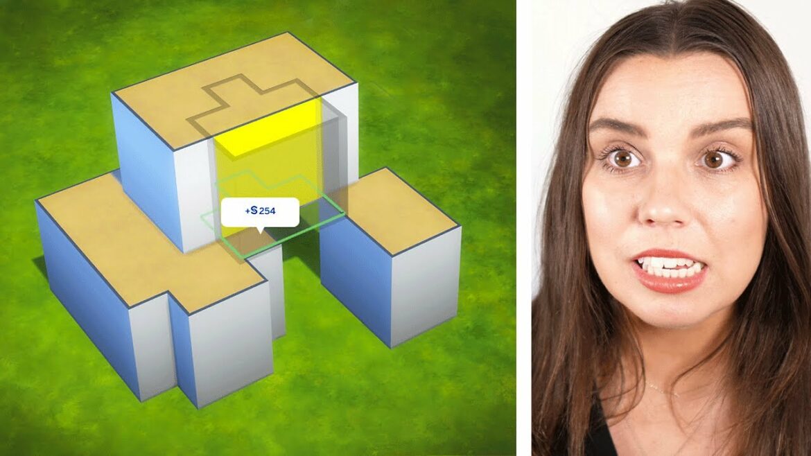 I tried the MODULAR build challenge in The Sims 4