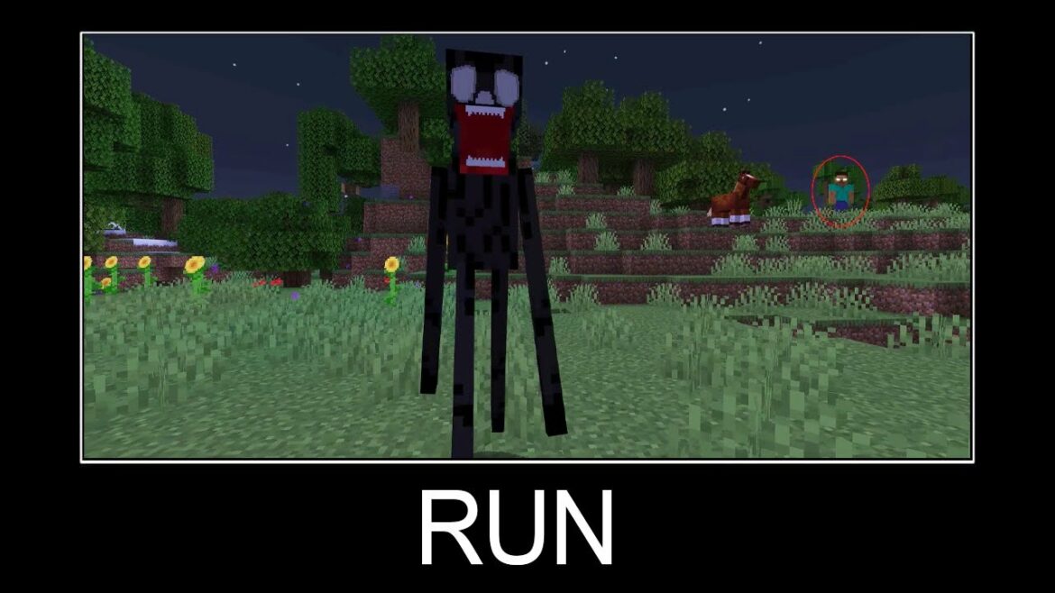Minecraft wait what meme part 179 (scary enderman)