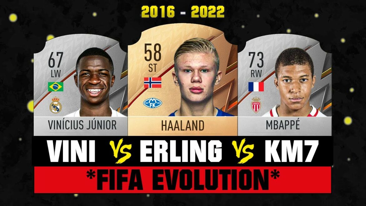 Haaland VS Mbappe VS Vinicius JR FIFA EVOLUTION! π’π FIFA 16 β FIFA 22