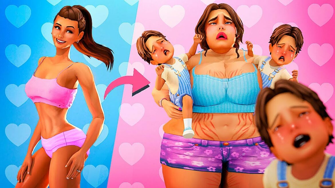 TRIPLETS RUINED MY PERFECT BODY ππ± SIMS 4 STORY