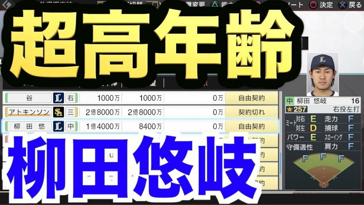 【プロスピ2019】15年目オフシーズン!とんでもない年齢まで現役を続けていた柳田悠岐選手を獲得!【プロ野球スピリッツ2019 ペナント実況 読売巨人軍編#47】【AKI GAME TV】