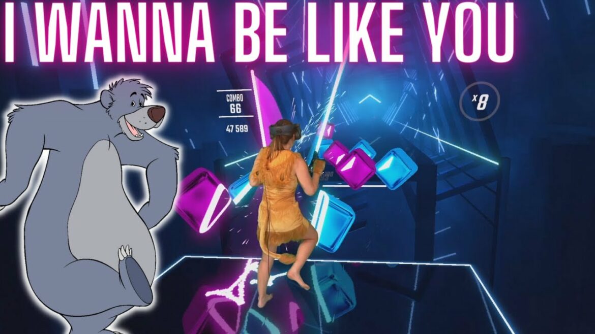 Beat Saber | I Wanna Be Like You (Sim Gretina Remix) Expert | Mixed Reality