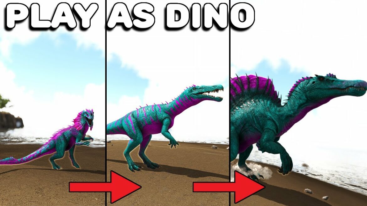 THE SPINOSAURUS PROGRESSION LINE | PLAY AS DINO | ARK SURVIVAL EVOLVED