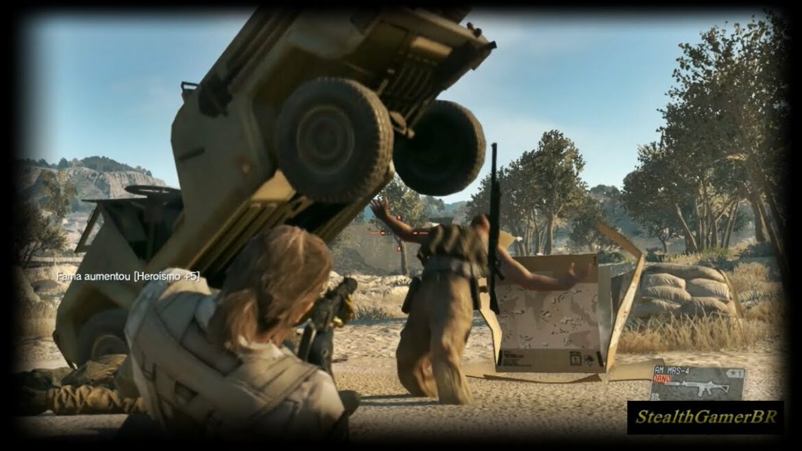 Metal Gear Solid V The Phantom Pain Stealth Kills (Ambush,C4+Cardboard Box,Funny Kill)