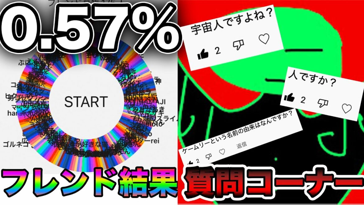 当選確率0.57%のフレンド結果&地獄な質問コーナー【妖怪ウォッチぷにぷに】