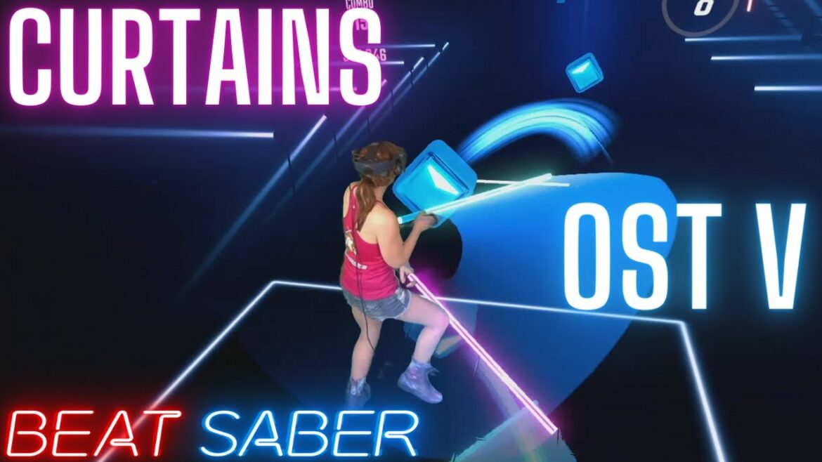 Beat Saber OST 5 | Curtains (All Night Long) Expert+ (First Attempt) | Mixed Reality