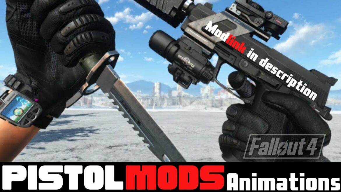 Fallout4 Best Weapon Mod Animations Pistol Link in description フォールアウト 4