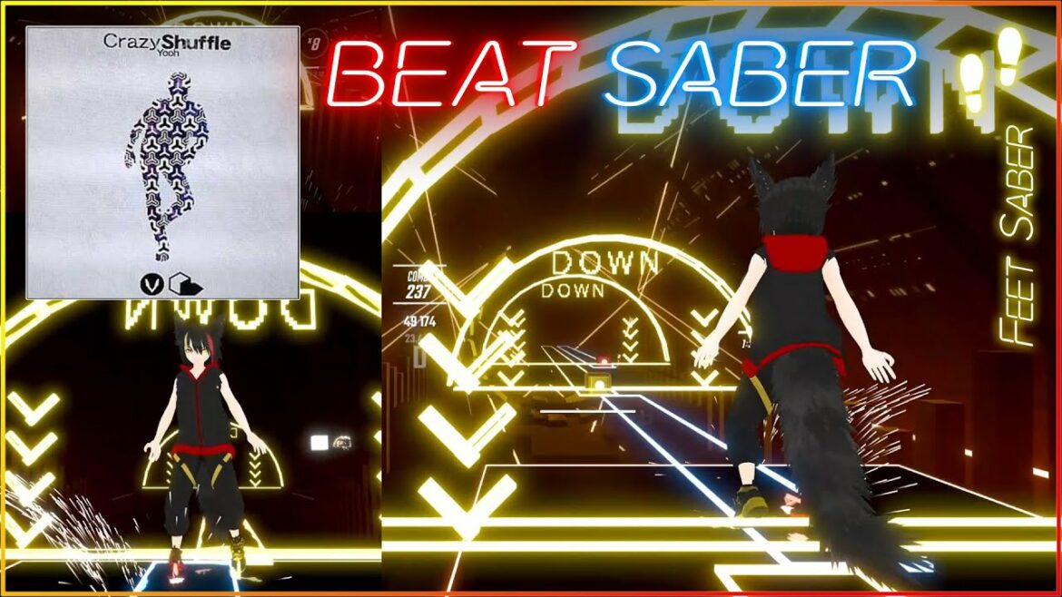 #171 | Beat Saber (Feet Saber) | Crazy Shuffle – Yooh | EX+ | Rank D(FC)