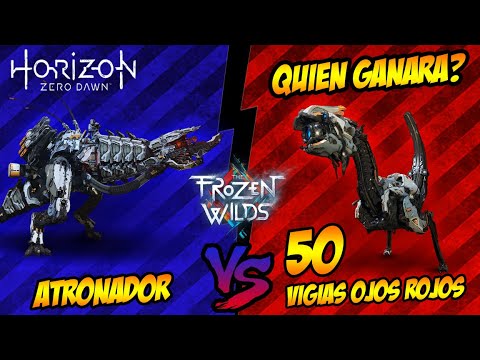 HORIZON ZERO DAWN: LUCHA EPICA! ATRONADOR VS 50 VIGIAS OJOS ROJOS