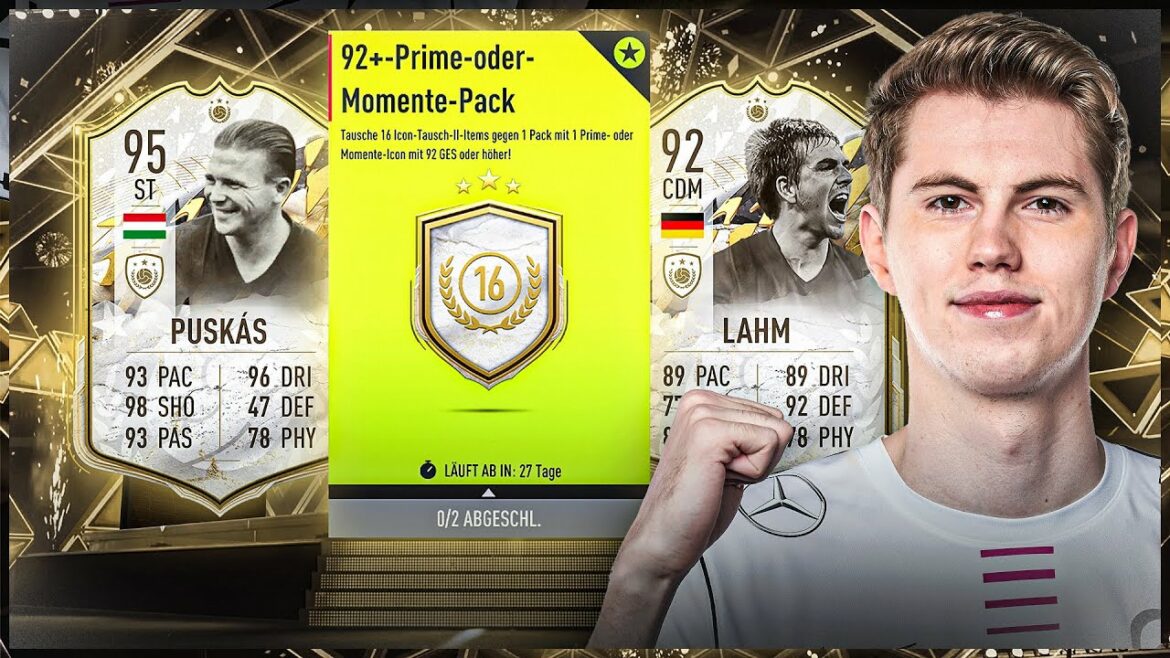 16 TOKEN! MEIN 92+ ICON MOMENTS PACK 🥰🙏 I FIFA 22 Ultimate Team