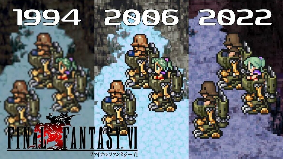 【FF6】オープニング ~ ボス戦 比較 | FFVI – Opening – Boss Battle Comparison【SFC / GBA / ピクセルリマスター Pixel Remaster】