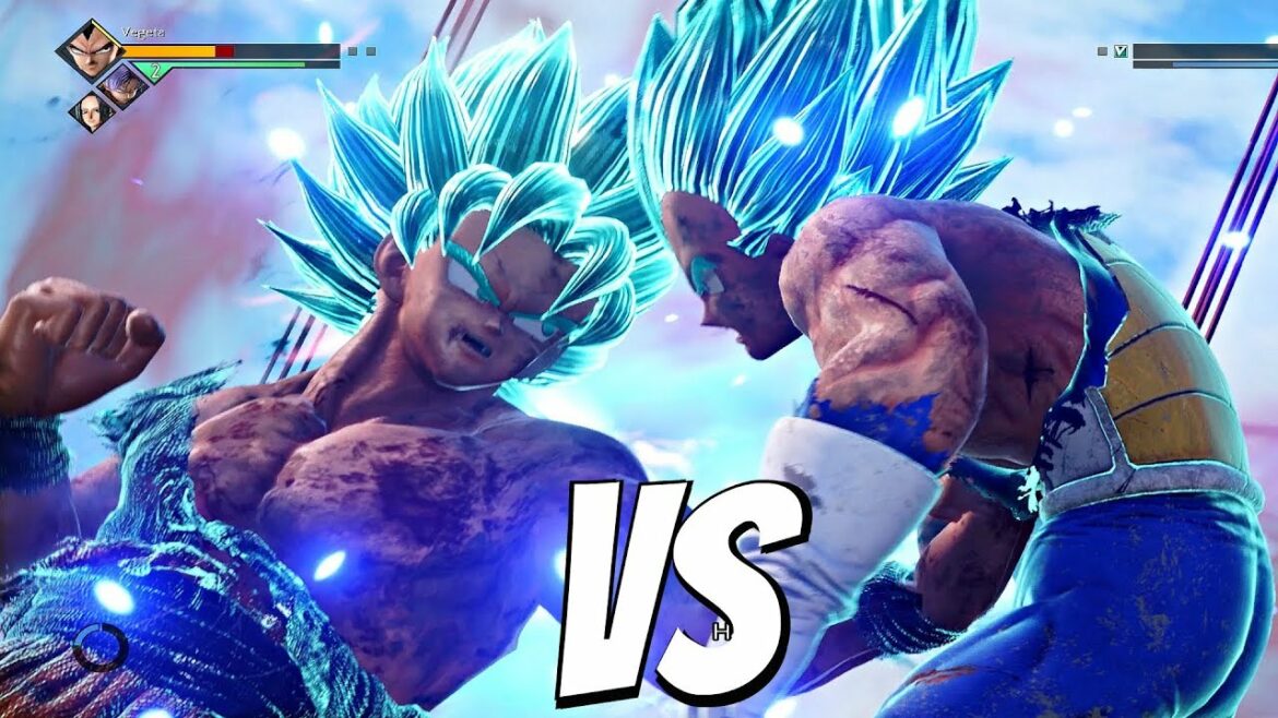 JUMP FORCE – Goku SSB Kaioken vs Vegeta SSB 1vs1 Gameplay (PS4 Pro)