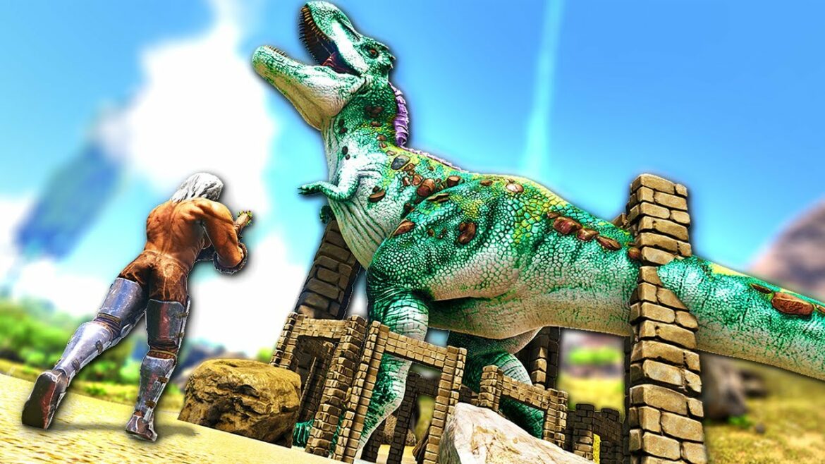 I Trapped and Tamed an ENORMOUS APEX T-REX in Hardcore ARK Survival Evolved #7