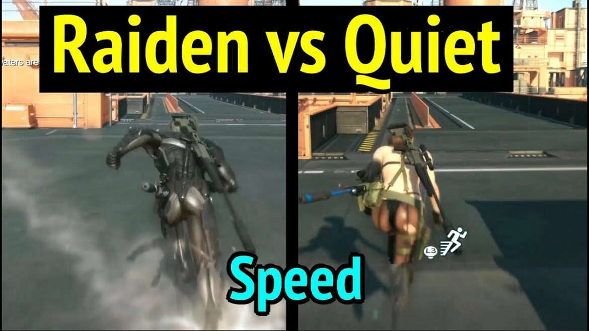 Raiden vs Quiet: Speed Comparison in Metal Gear Solid V: Phantom Pain (MGS5)