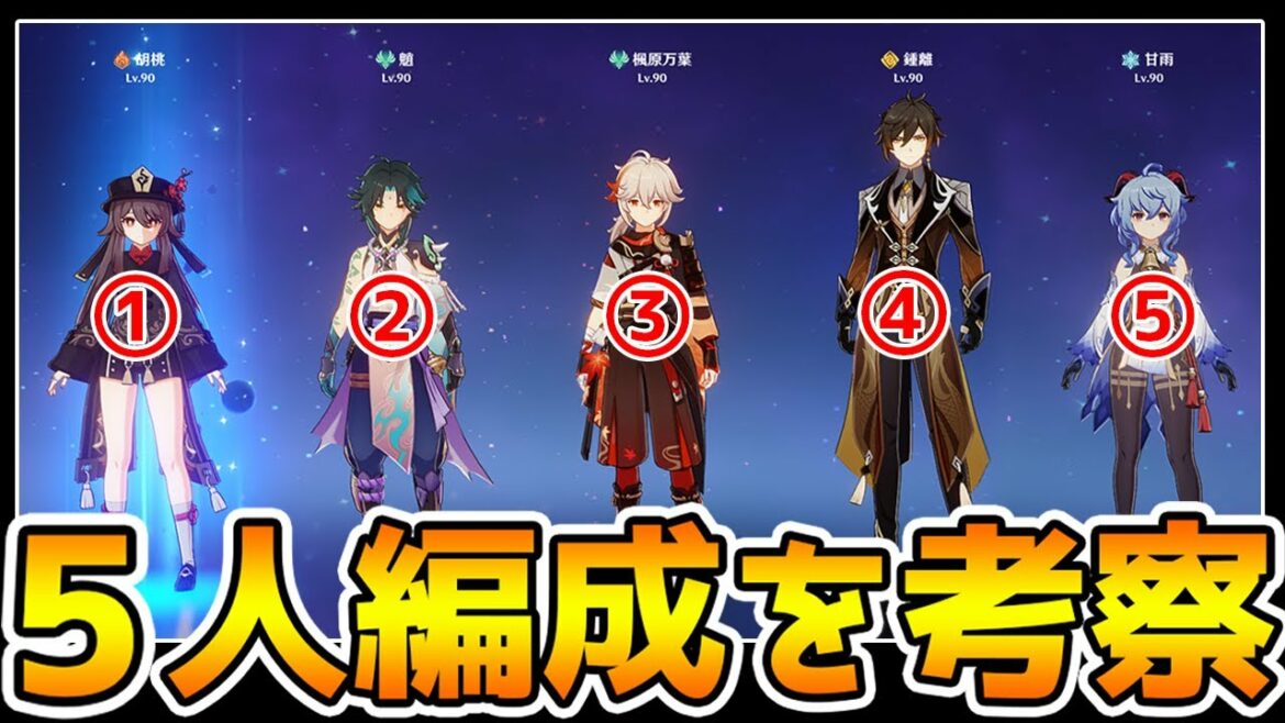 【考察】原神が5人編成だったら環境はどうなる?強いパーティーやキャラなどを考察!【Genshin Impact】