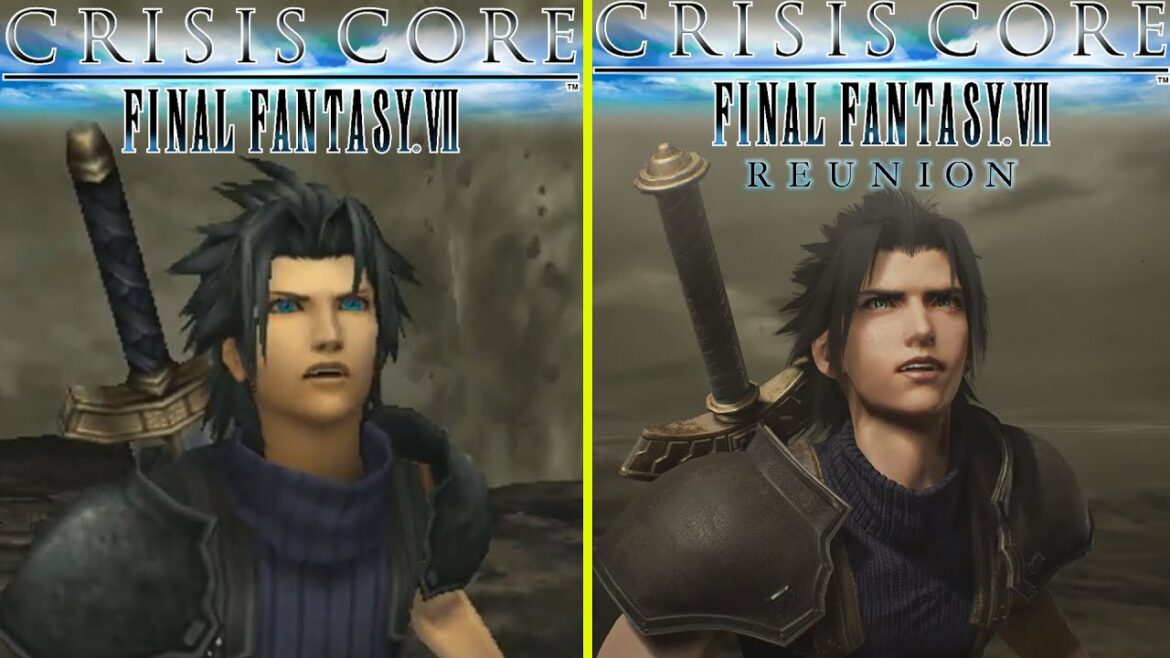 CRISIS CORE FINAL FANTASY VII – REUNION Remake vs Original PSP Early Graphics Comparison