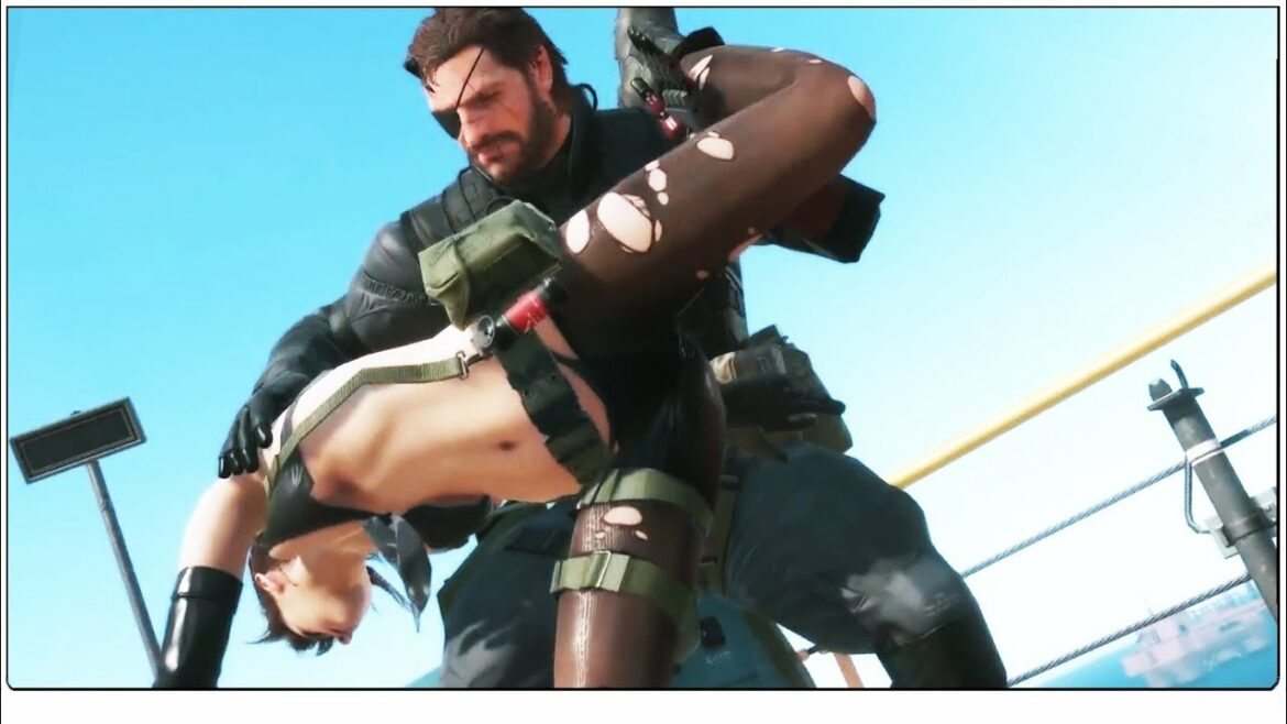 Metal Gear Solid V: The Phantom Pain – Venom Snake VS Quiet – Fight scene at Mother Base!