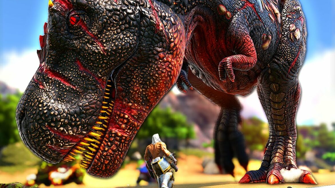 I Threw my STRONGEST TAME against THE MEGA REX in Hardcore ARK #50