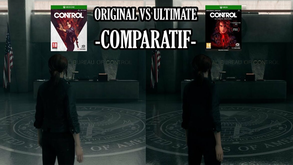 Xbox One vs Xbox Series X |  Control Ultimate Edition comparatif rétro/RT ON/60 FPS.