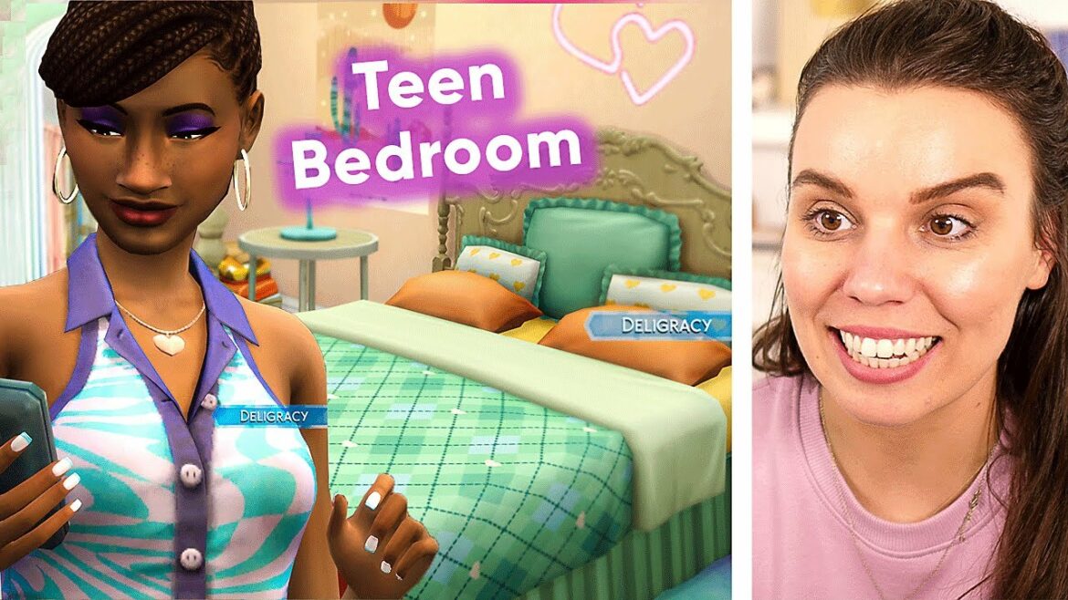 I built a bedroom for "Miss Popular" – The Sims 4 High School Years