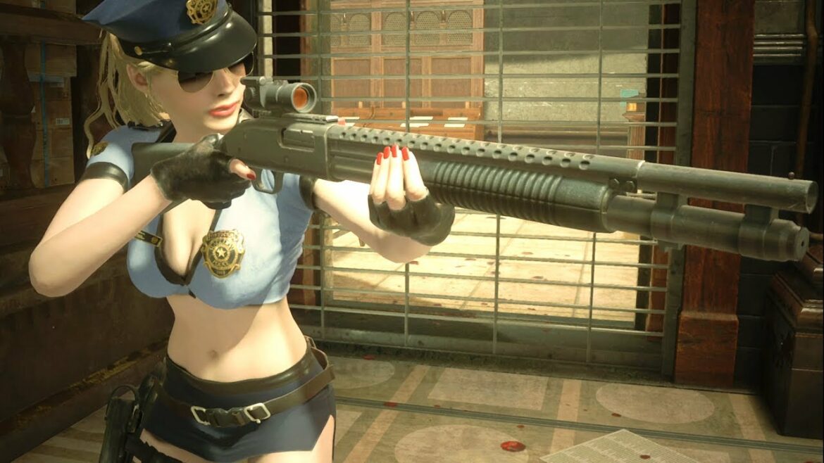 RE:2チートでショットガンを超連射にして敵を無双してみた【バイオハザードRE:2】【RESIDENTEVIL2】