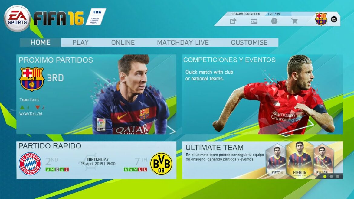 SALIO! FIFA 16 ANDROID OFFLINE GRAFICOS HD, NUEVOS CLUBES, SELECCIONES Y EXCELENTE JUGABILIDAD