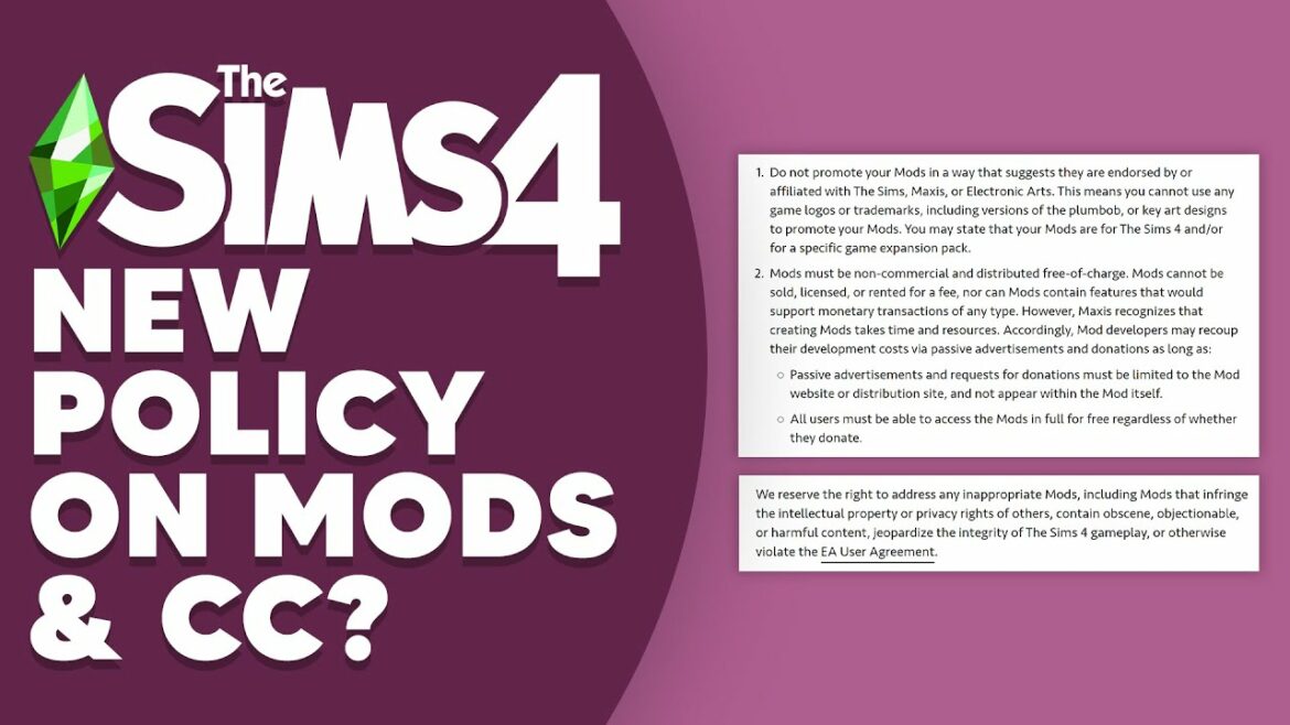 NEW EA POLICY ON MODS/CC?.. IS EARLY ACCESS STILL OKAY? 😨