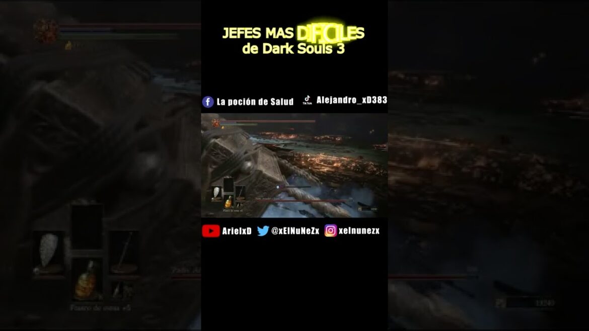 Jefes Mas Dificiles Dark Souls 3 #shorts #darksouls #darksouls2 #darksouls3 #ds2 #eldenring