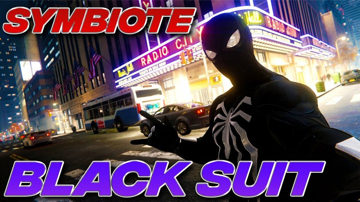 Marvel's Spider-Man PC Symbiote Suit MOD!! 4K Free Roam Gameplay