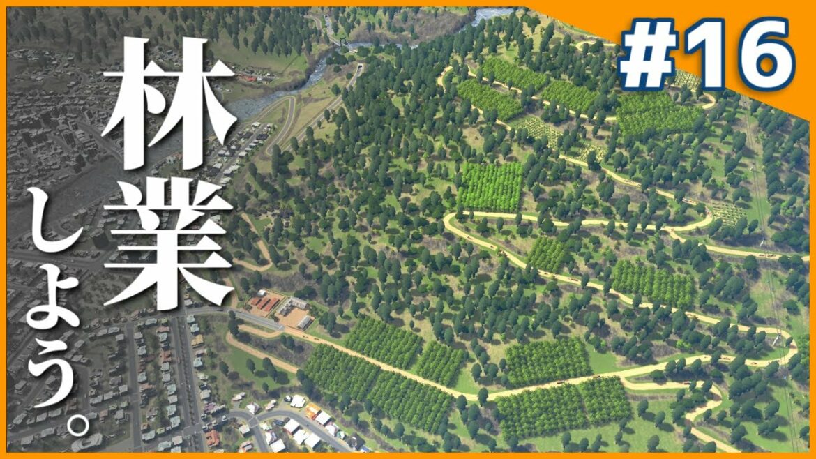 【Cities:Skylines】久しぶりのシティスカ!! 山の斜面に林業地区を作る そこそこのまちづくりpart16【ゆっくり実況】