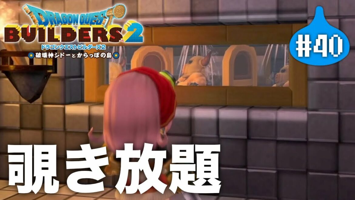 スッケスケなシャワールームを作りました『 ドラゴンクエストビルダーズ2 破壊神シドーとからっぽの島 』#40【初見まったり実況】