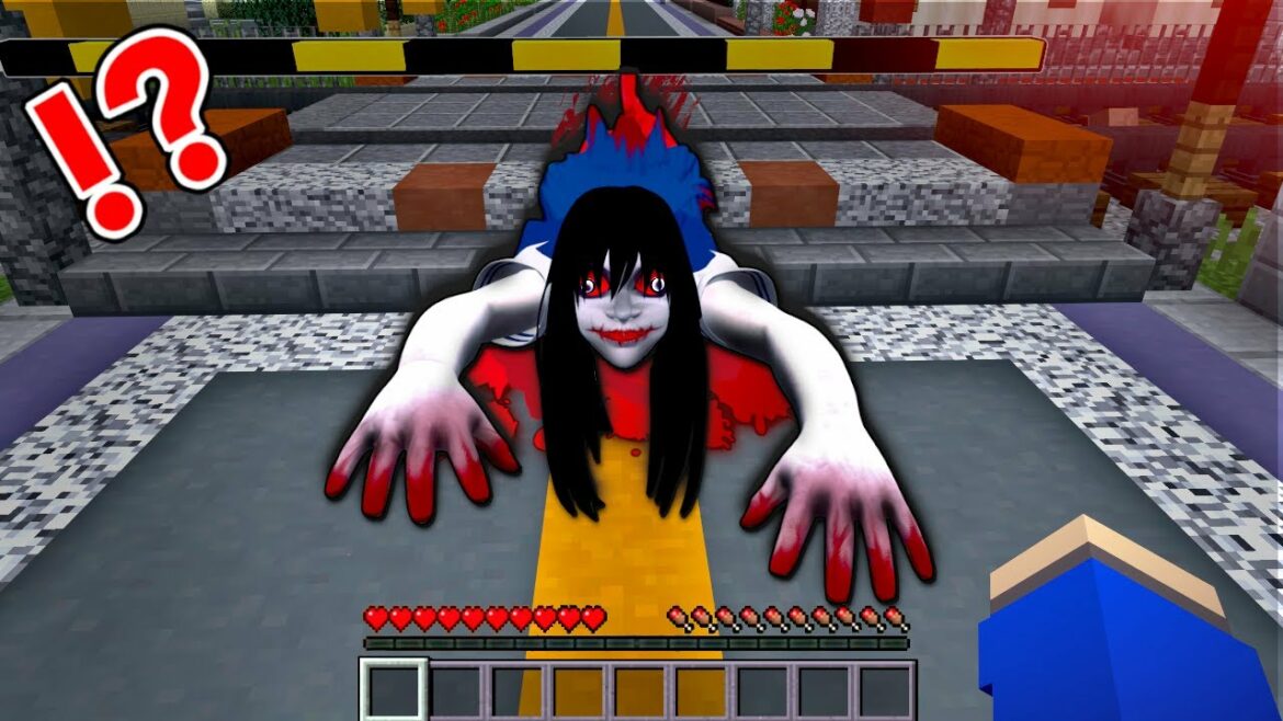 【学校の階段】下半身のない亡霊…テケテケに出会ってしまった結果⁉️【マイクラ マインクラフト】ぽっぴんず