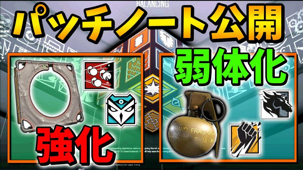 フラグ弱体化&全体数が減少!?Y7S3パッチノート情報まとめ | レインボーシックスシージ