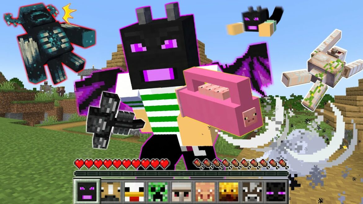 【マインクラフト】モブの能力を盗める世界でサバイバルしたら余裕でウォーデン倒せんじゃね…?