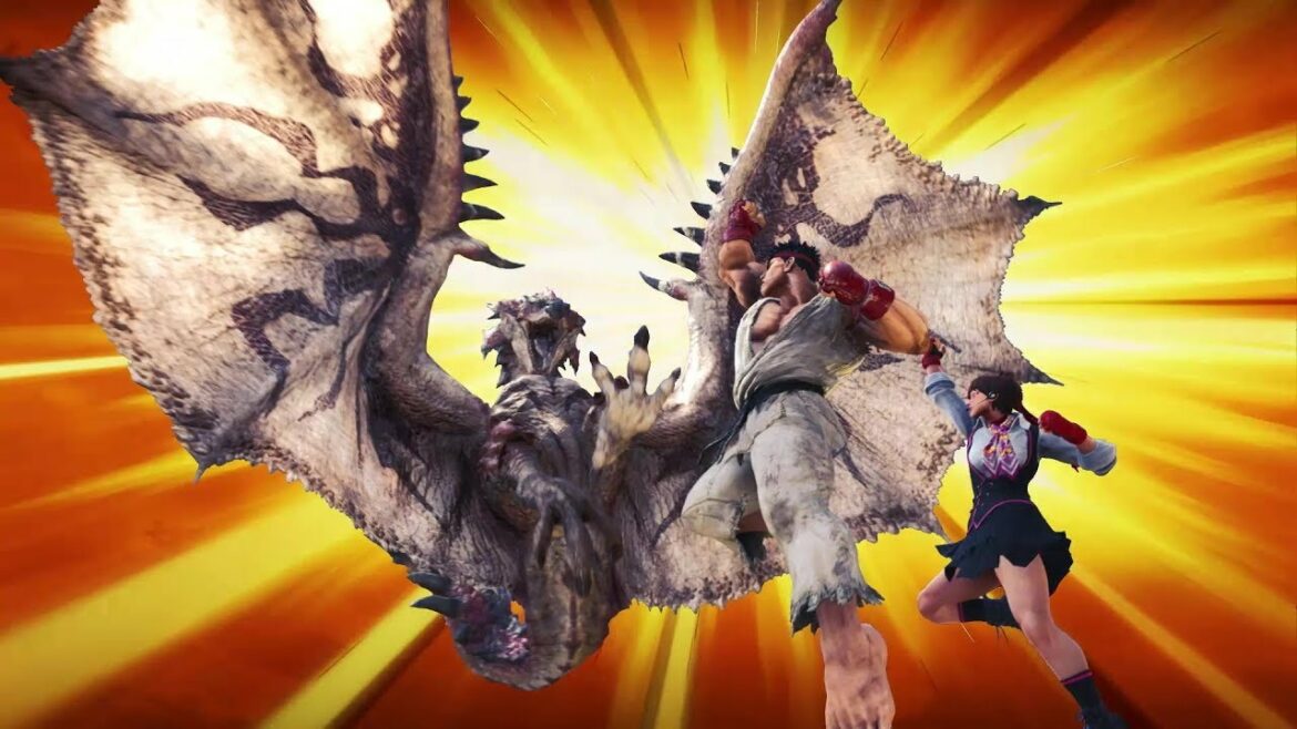 『モンスターハンター:ワールド』×『ストリートファイターV』紹介映像