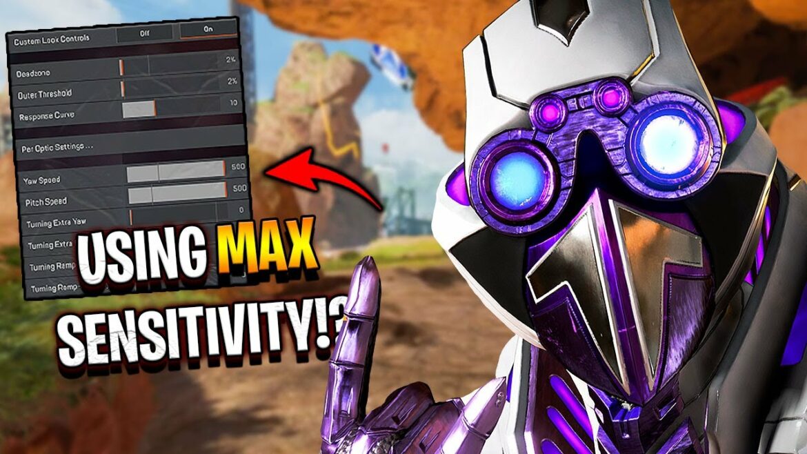 this is why I play on MAX Sensitivity.. – Apex Legends