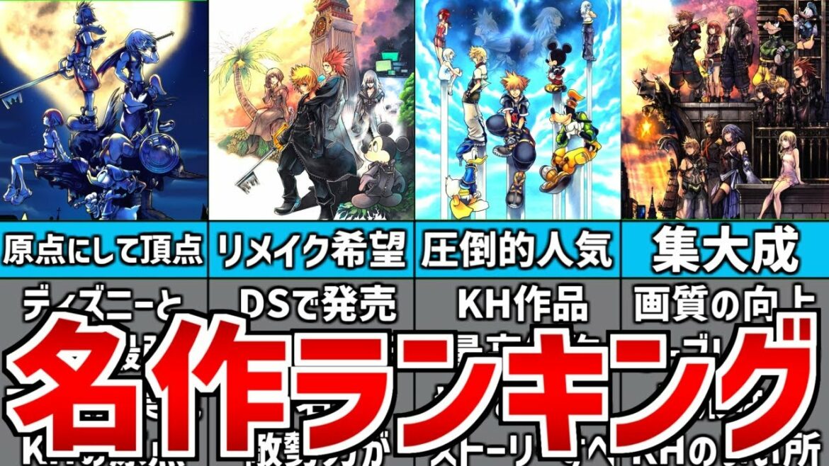 歴代キングダムハーツ 名作ランキングTOP5