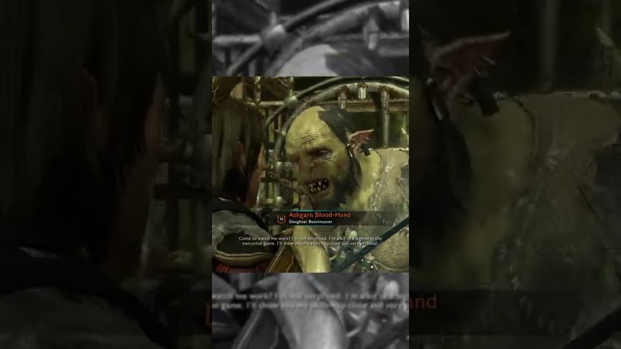 Shadow of War I'm a bit of a legend in the execution game 