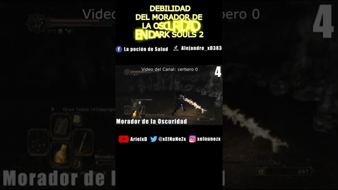 Debilidad Morador de la Oscuridad Dark Souls 2 #shorts #darksouls #darksouls2 #darksouls3 #eldenring