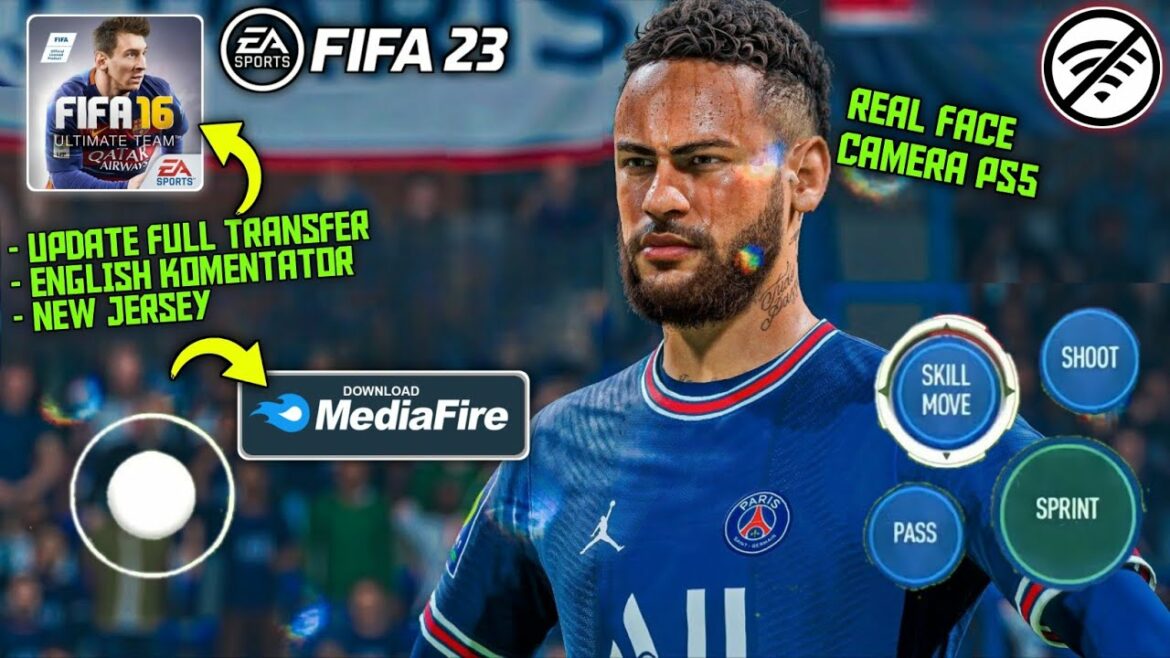 KEREN BANGET ! FIFA 16 MOD FIFA 2023 Offline New Update Transfer & Kits Camera PS5 Best Graphics HD