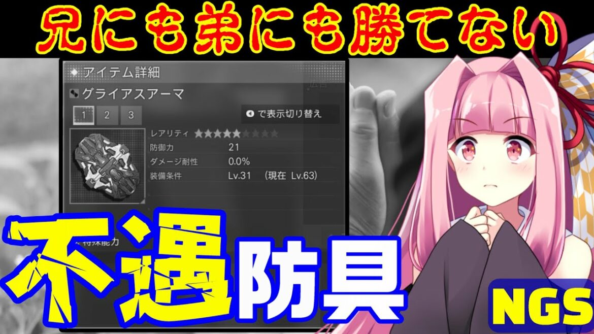 【PSO2NGS】敗北者「グライアスアーマ」君を語り継ごう【不遇防具】