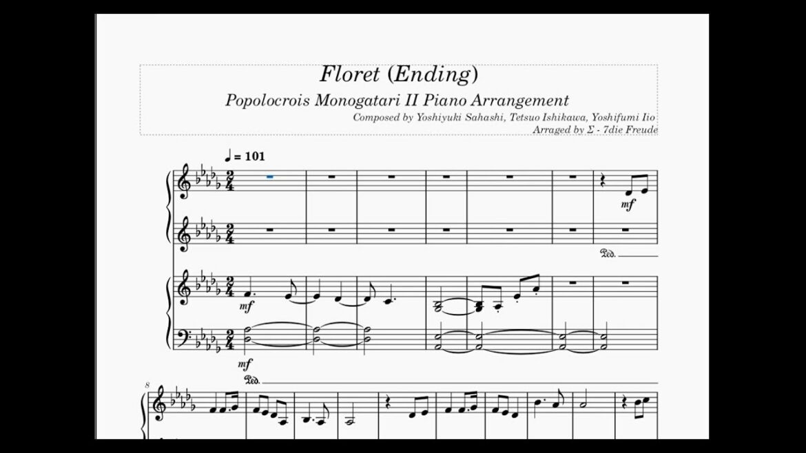 【ポポロクロイス物語II】 小さな花 【耳コピー&ピアノアレンジ】