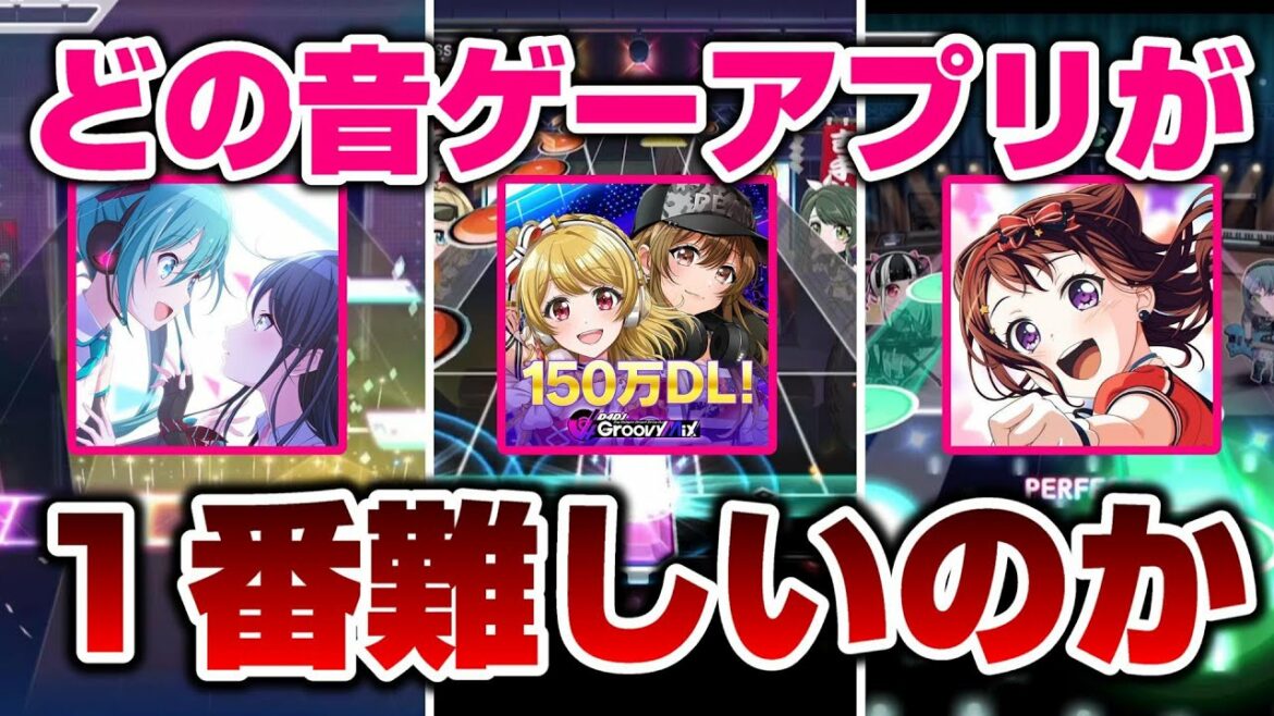 あの音ゲーたちの最高難易度をプレイすれば、一番難しいのがどれか分かるやろ【ガルパ プロセカ グルミク】