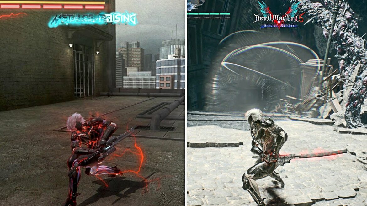 MGR Raiden 🚁Vs DMC 5 Raiden👹| Comparison