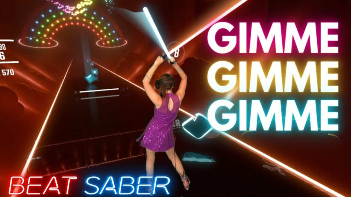 ABBA – Gimme! Gimme! Gimme! in Beat Saber! (Expert) | Mixed Reality