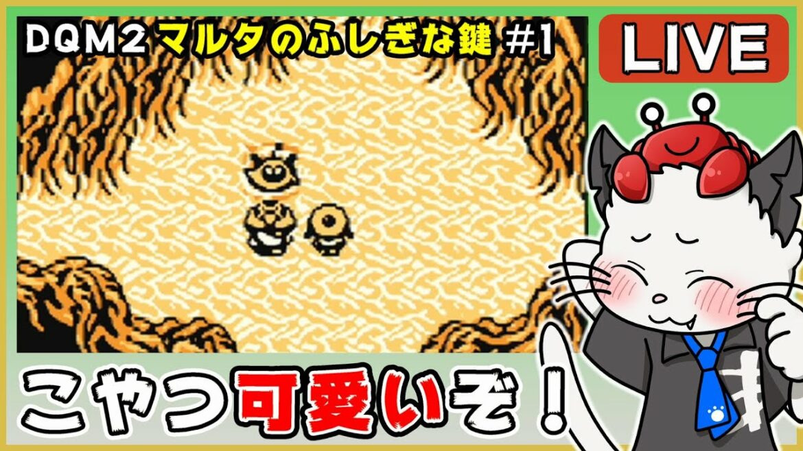 【ドラゴンクエストモンスターズ2 マルタのふしぎな鍵 ルカの旅立ち】1話 完全初見!ゲームボーイ版でクリアを目指す✨「続編を楽しむ♪」【ゲーム実況】ドラクエ