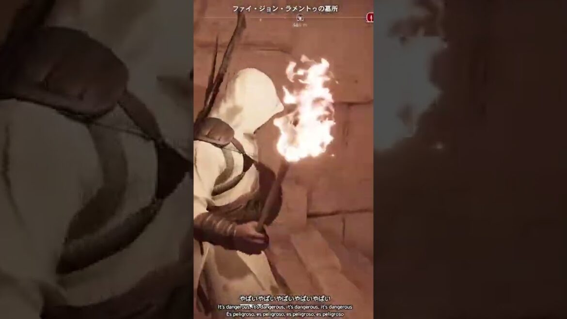 Assassin's Creed Origins アサシン クリード オリジンズ – 燃えすぎ危険。 #shorts