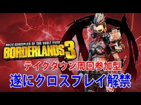 Borderlands3【ボーダーランズ3】現環境で最強ビルドでテイクダウン周回/色々厳選していこう 参加型‼