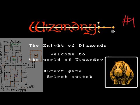 【Wizardry3 初見実況】#1 ~時は来た‼あの三国志軍団と手書きマップが今宵復活!!~ウィザードリィⅢ ダイヤモンドの騎士【FC版wiz3 No reset攻略 1990年 平成2年】